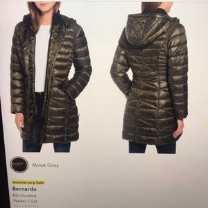 Bernardo Bib Hooded Walker Coat (Minsk Grey)